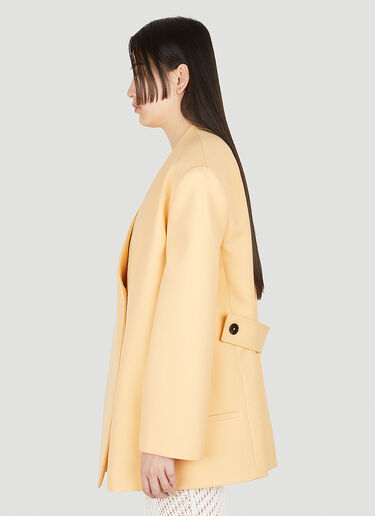 Jil Sander Oversized Collarless Blazer Orange jil0248001