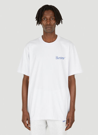 Better Gift Shop Scribbled Logo Print T-Shirt White bfs0148001