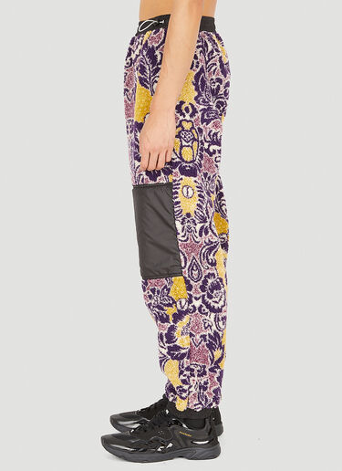 Aries Fleur Fleece Track Pants Purple ari0150003