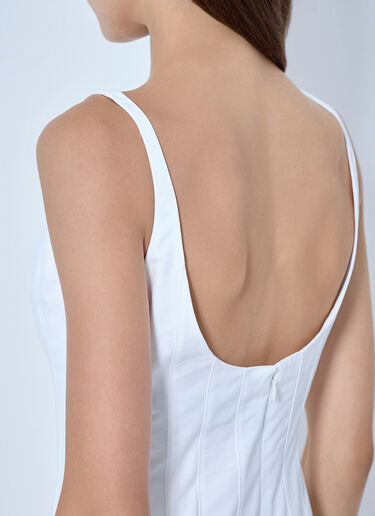 LN-CC® - Jacquemus: Agave Mini Dress - White Jacquemus Agave Mini Dress White jac0266007