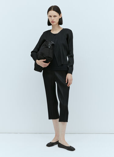 Pleated Cardigan Pleats Please Issey Miyake Pleated Cardigan Black plp0254010
