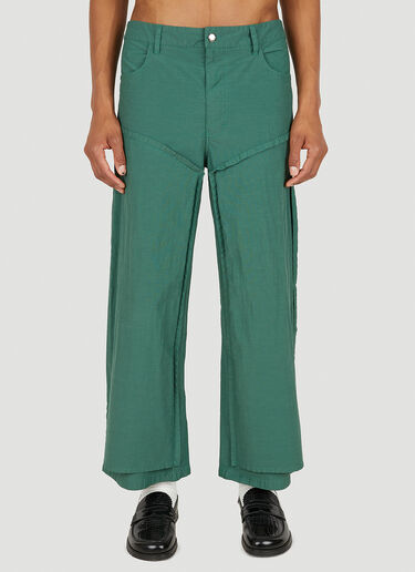 Eckhaus Latta Panel Pants Green eck0148004