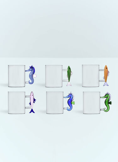Ichendorf Milano Set Of Six Marine Garden Mugs Clear wps0691500