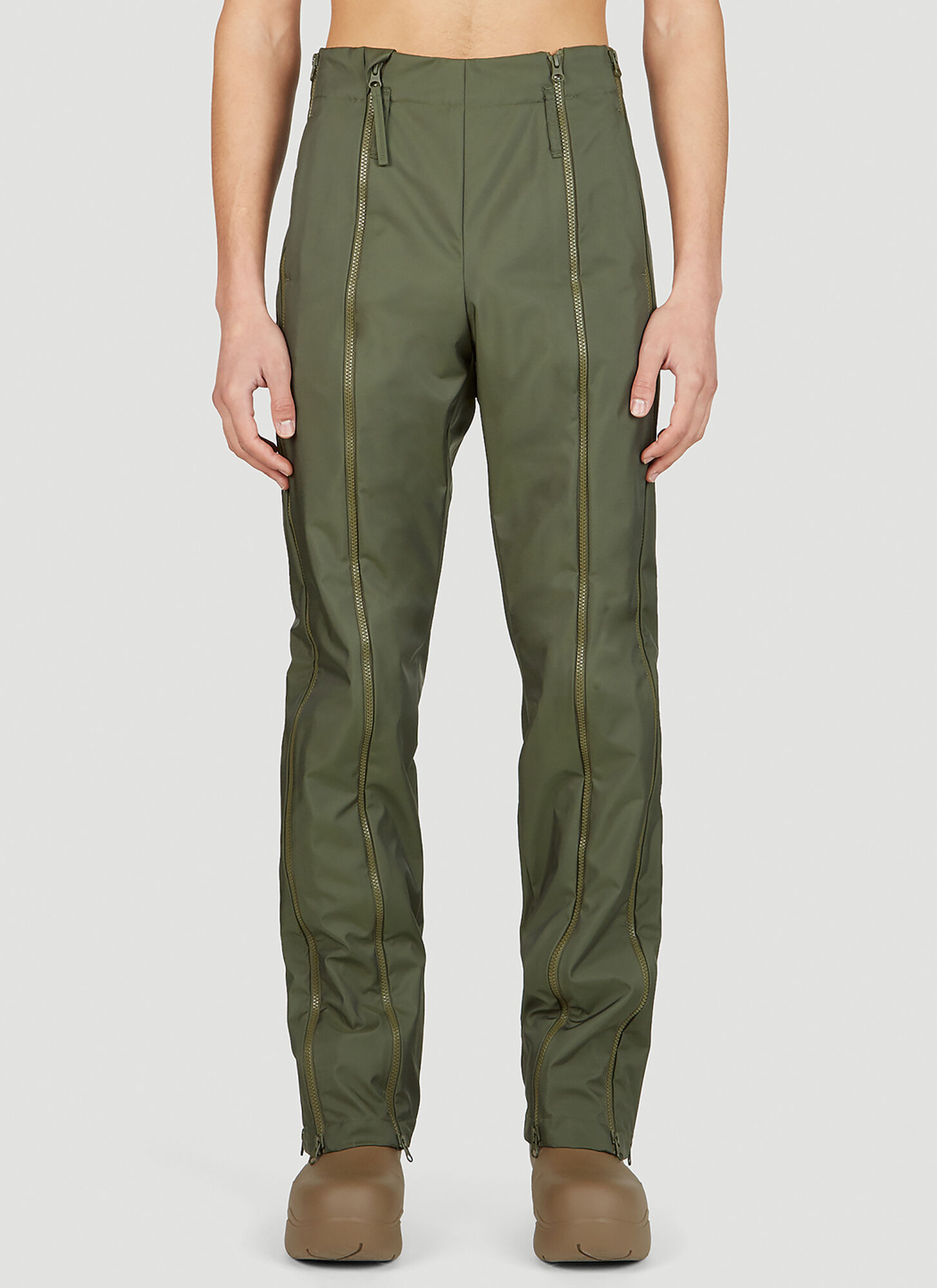 Post Archive Faction (paf) "5.0 Center" Technical Trousers In Green