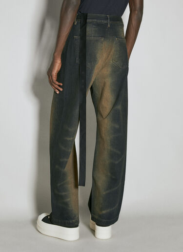 Rick Owens DRKSHDW Stained Denim Jeans Black drk0154002