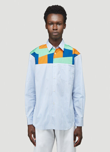 Comme des Garçons SHIRT Stripe Poplin Shirt Blue cdg0144003