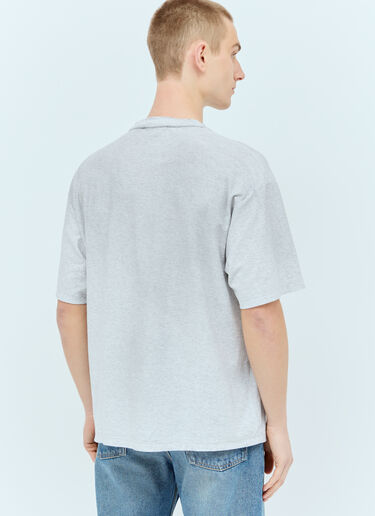 Acne Studios Logo Print T-Shirt Grey acn0355011