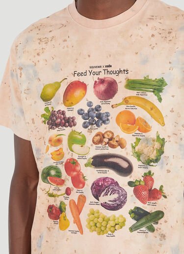 Souvenir x Viron Natural Dye Fruit Graphic T-Shirt Purple svn0146006
