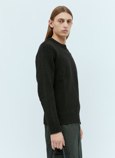 Lemaire Boxy Knit Sweater Black lem0154009