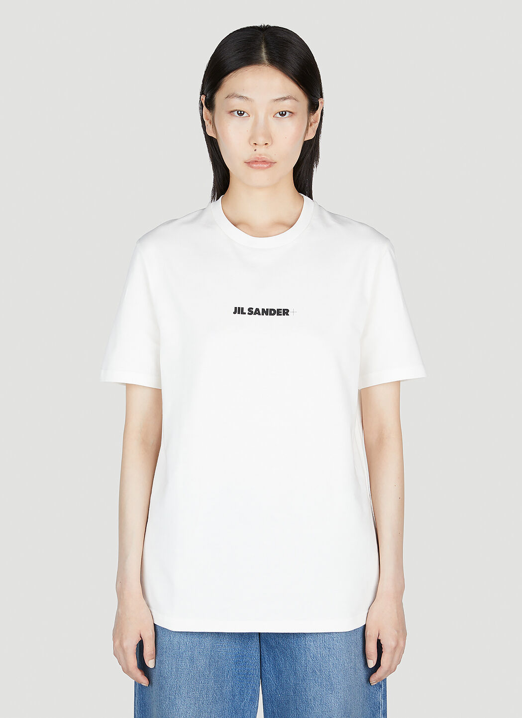 Jil Sander+ ロゴTシャツ グレー jsp0251008
