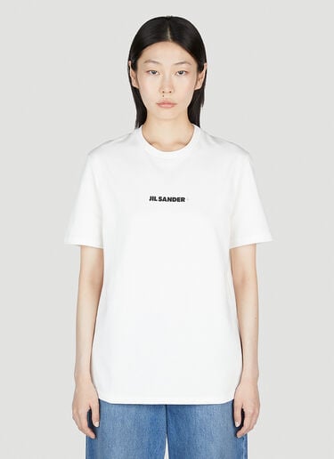 Jil Sander+ 로고 티셔츠 화이트 jsp0253003