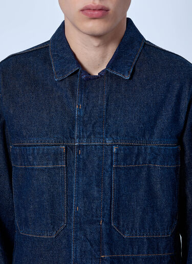 LN-CC® - Stone Island: Denim Shirt Jacket - Blue Stone Island Denim Shirt Jacket Blue sto0165105