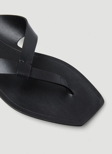 Saint Laurent Isla Flat Sandals Black sla0149036