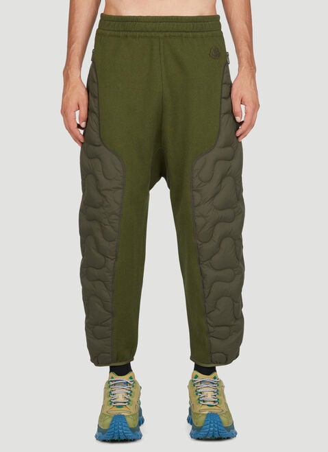 Moncler x Pharrell Williams Padded Jersey Track Pants Green mpw0154001