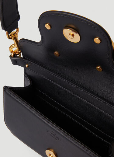 Valentino Logo Plaque Mini Shoulder Bag Black val0149031