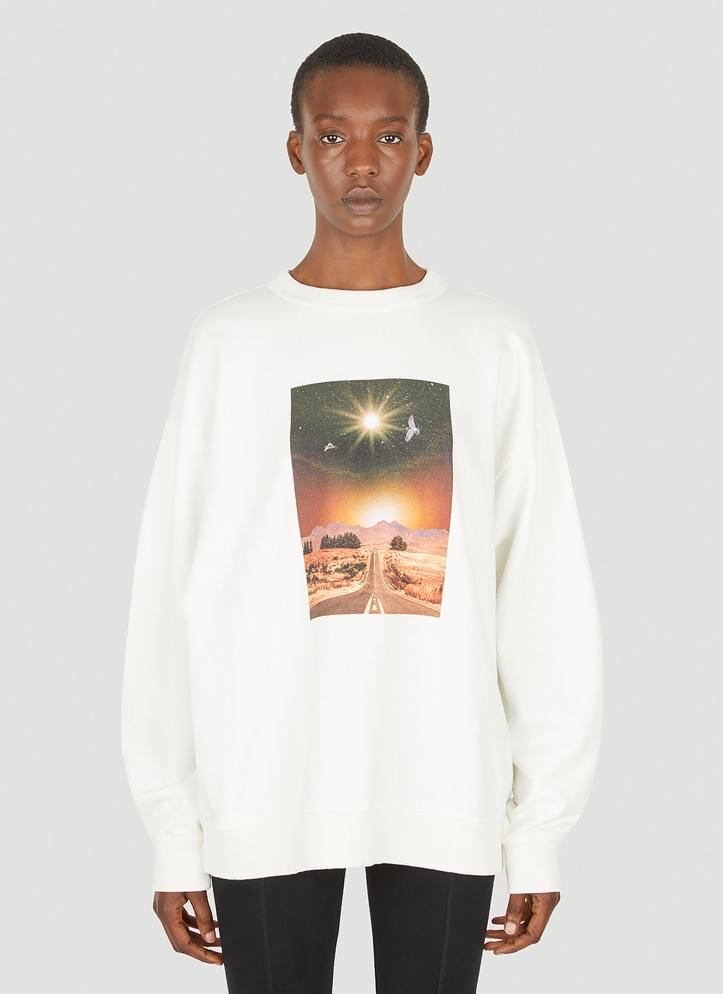 Rodebjer Iwa Sci-fi Sweatshirt In White