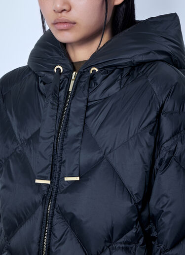 LN-CC® - Max Mara The Cube: Diamond-Quilted Coat - Navy Max Mara The Cube Diamond-Quilted Coat Navy max0266162