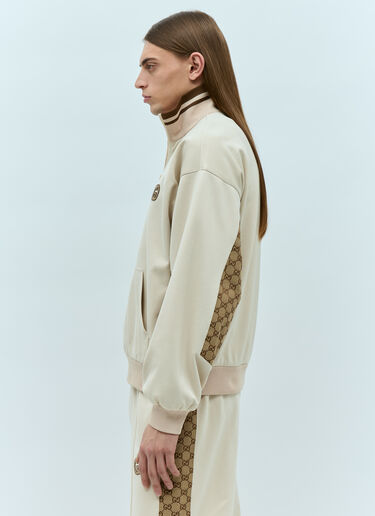 Gucci GG Half-Zip Sweatshirt Beige guc0155007