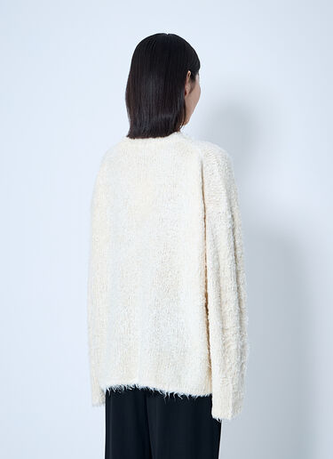 TOTEME Boxy Silk Sweater Beige tot0260011
