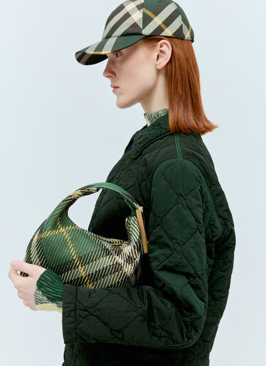 Burberry 迷你衣夹粗呢手提包  绿色 bur0255097