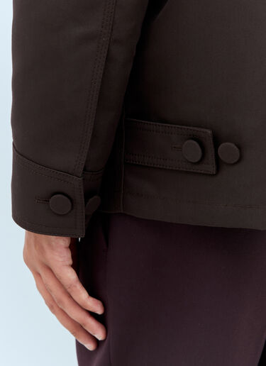 Gucci Technical Cotton-Blend Jacket Brown guc0158011