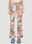 Guess USA Printed Flared Jeans Pink gue0252010