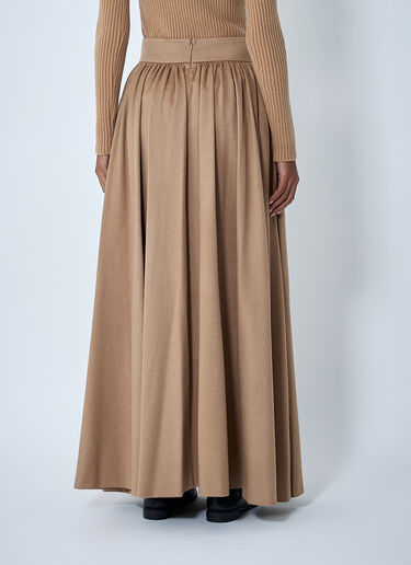 Pleated Maxi Skirt Max Mara Pleated Maxi Skirt Camel max0262063
