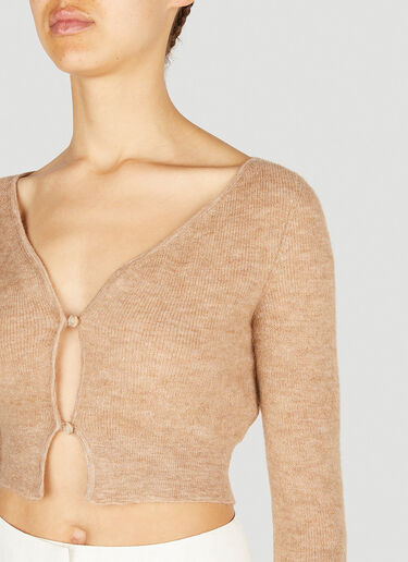 Le Cardigan Alzou Jacquemus Le Cardigan Alzou Beige jac0251040