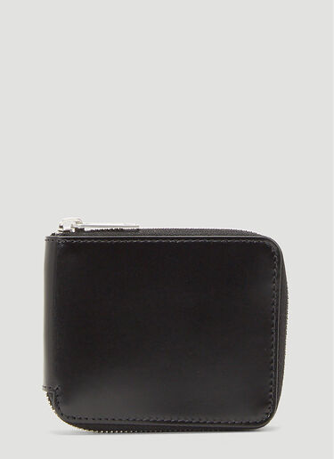Maison Margiela Four-Stitch Zip-Fastening Wallet Black mla0143054
