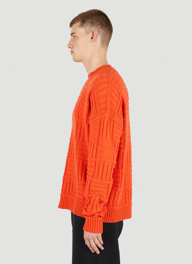 Ambush Raised Knit Sweater Orange amb0149013