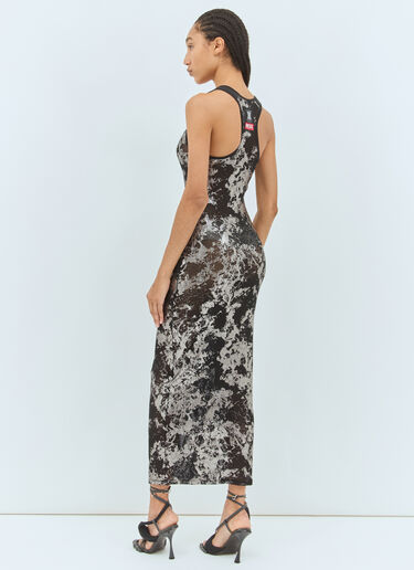 SAVAGE X DIESEL Fishnet-Sleep-Slip Dress Black dsf0258017