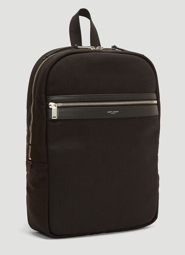 Saint Laurent Canvas Laptop Backpack Black sla0136044