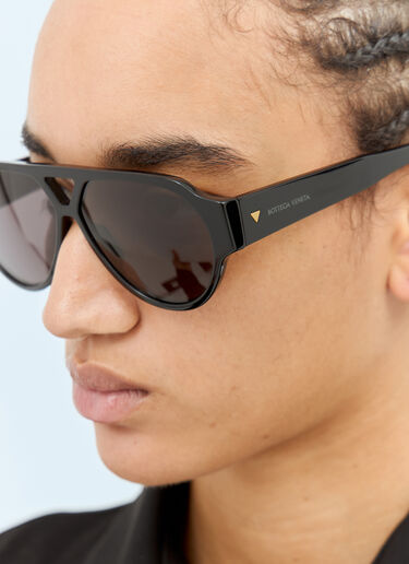 Soft Aviator Sunglasses Bottega Veneta Soft Aviator Sunglasses Black bos0358001