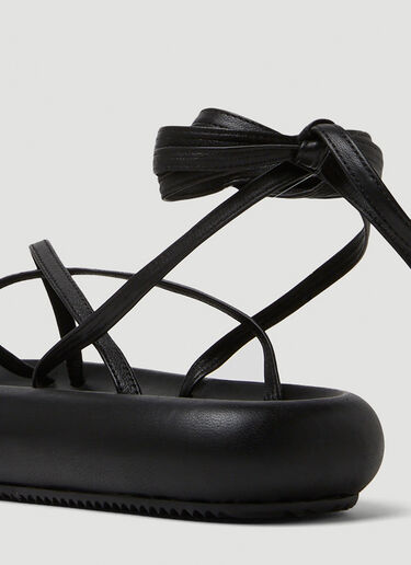 Isabel Marant Omea Lace Up Sandals Black ibm0249030