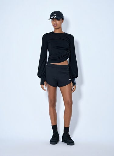 LN-CC® - Y-3: Running Shorts - Black Y-3 Running Shorts Black yyy0265011