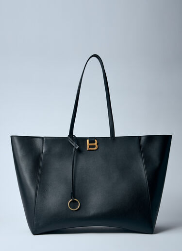 Balenciaga 라지 아워글래스 소프트 토트백  블랙 bal0259025