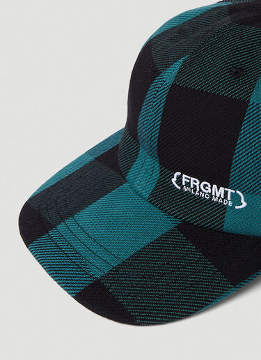 7 Moncler FRGMT Hiroshi Fujiwara Check Baseball Cap Blue mfr0251006