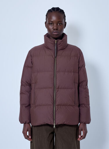 LN-CC® - Moncler: Vivantesse Short Down Jacket - Burgundy Moncler Vivantesse Short Down Jacket Burgundy mon0266032