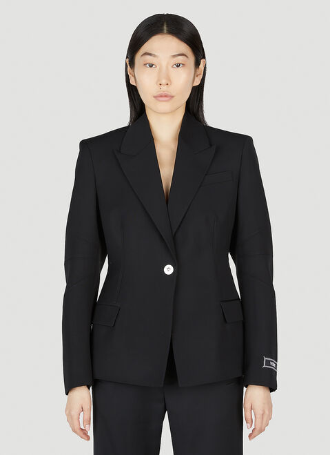Jacquemus Medusa Single Breasted Blazer Beige jac0248040