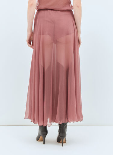 Chloé Flou Maxi Skirt Pink chl0258007