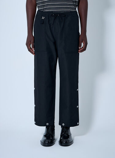 Comme des Garçons Homme Wool-And-Linen Pants Black cdh0160003