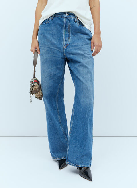 VETEMENTS ロゴパッチ クラシックジーンズ Blue vet0254001