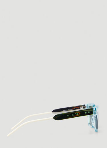Gucci Translucent Square Sunglasses Light Blue guc0145156