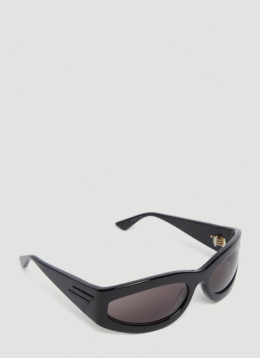 Bottega Veneta Oversized Acetate Sunglasses Black bov0243096
