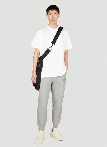 Y-3 Logo Print Track Pants Grey yyy0152006