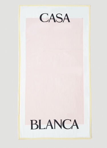 Casablanca Logo Print Towel Pink cbl0247020