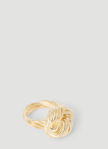 Bottega Veneta Twisted Knot Ring Gold bov0253092