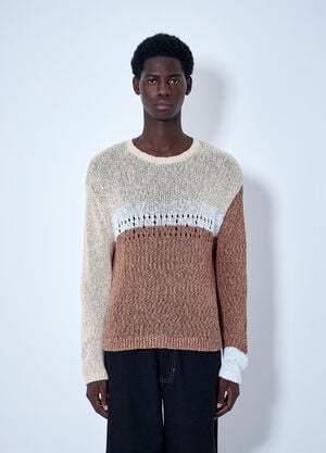 ACMH Textured Knit Sweater Brown acm0164003
