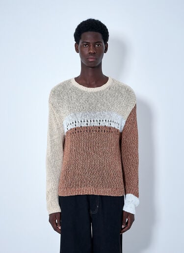 ACMH Textured Knit Sweater Brown acm0164003