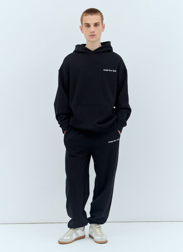 Awake NY Serif Hooded Sweatshirt Black awk0156008